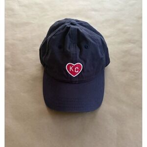 Charlie Hustle Kansas City KC Heart Navy Blue Baseball Cap Love Streetwear